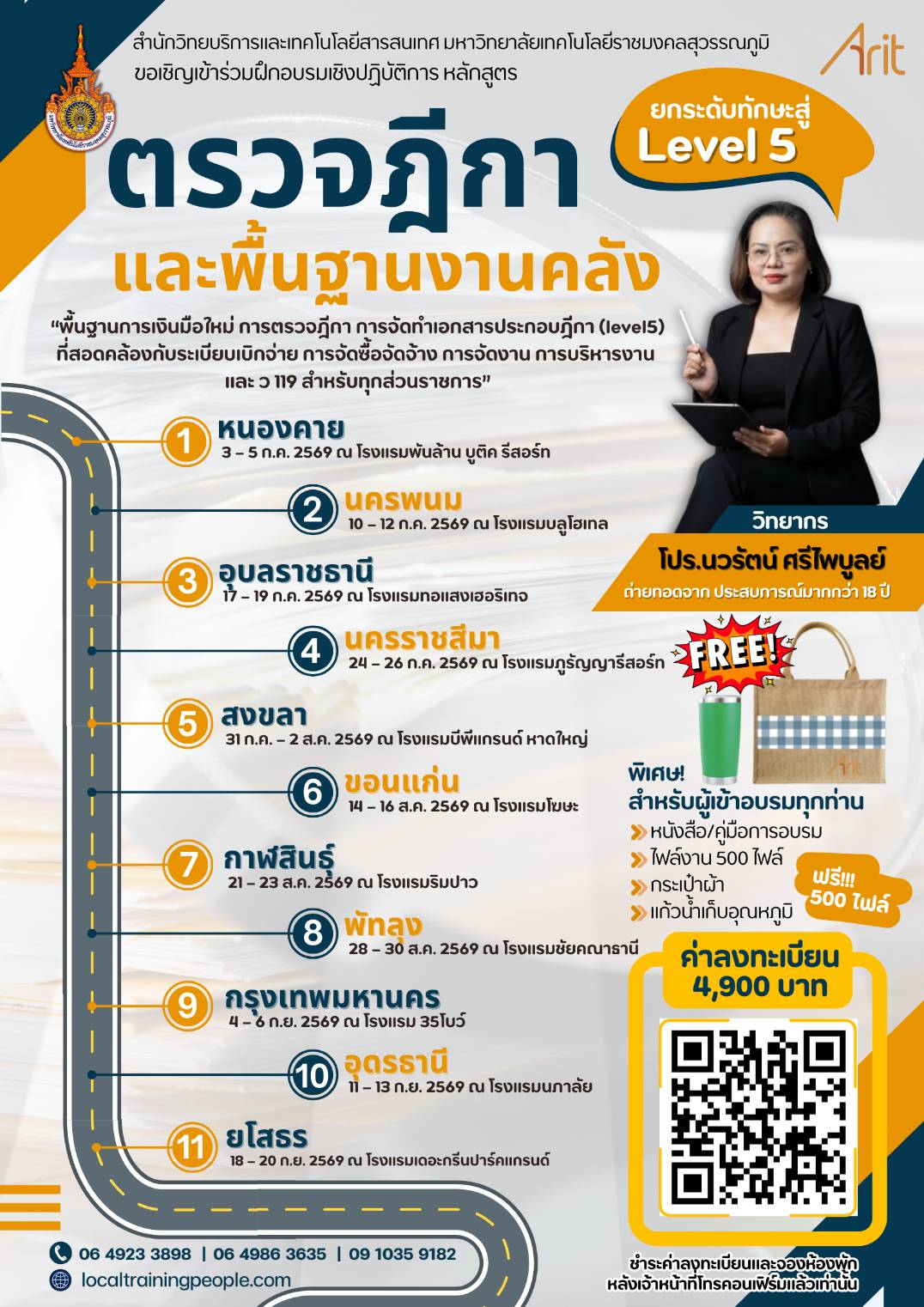 พื้นฐานการเงินมือใหม่ การตรวจฎีกา การจัดทำเอกสารประกอบฎีกา (level5 ) ที่สอดคล้องกับระเบียบเบิกจ่าย การจัดซื้อจัดจ้าง การจัดงาน การบริหารงาน และ ว 119 สำหรับทุกส่วนราชการ